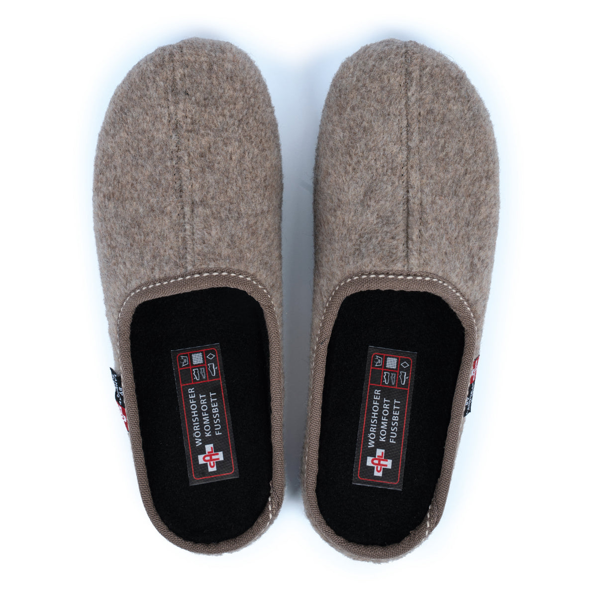 Damen Filz-Pantoffeln