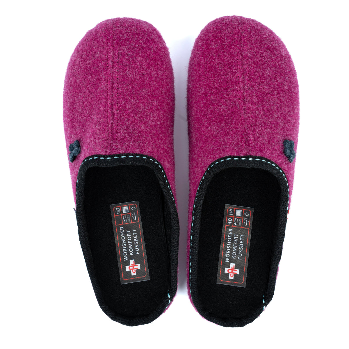 Damen Filz-Pantoffeln