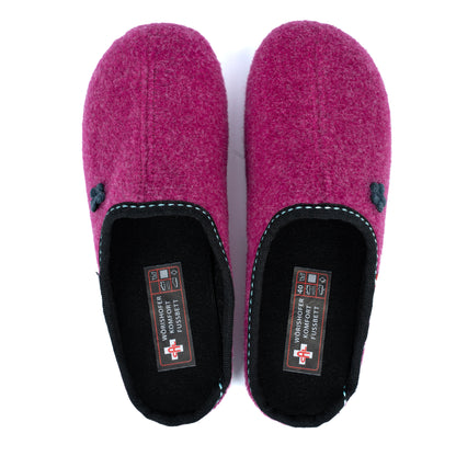 Damen Filz-Pantoffeln