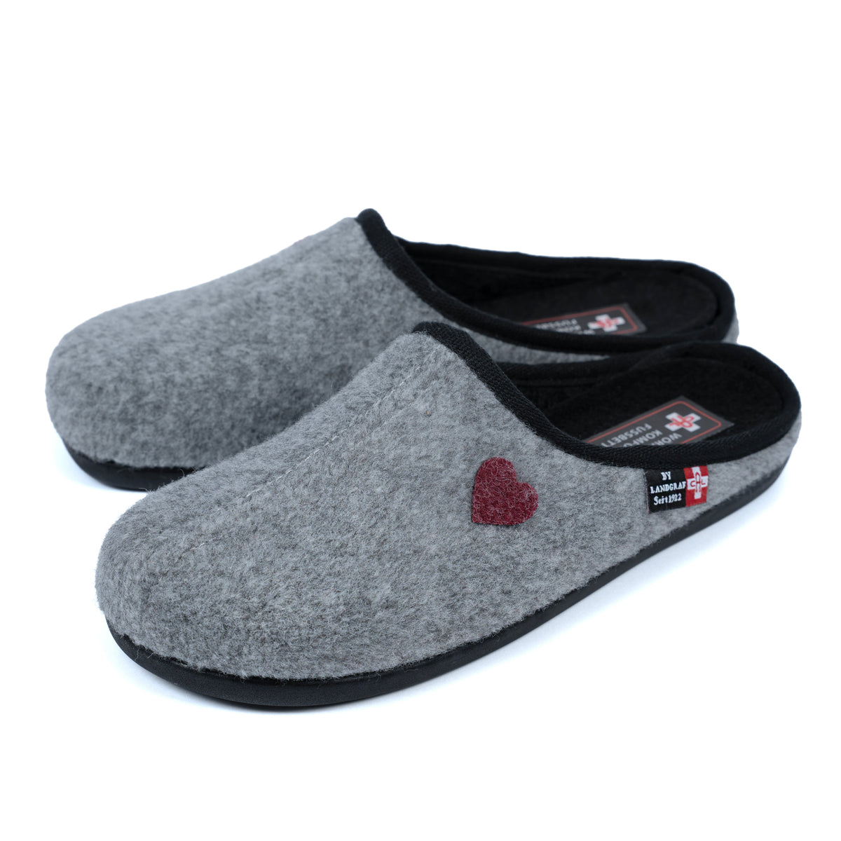 Damen Filz-Pantoffeln