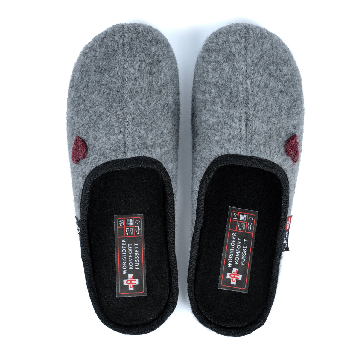 Damen Filz-Pantoffeln