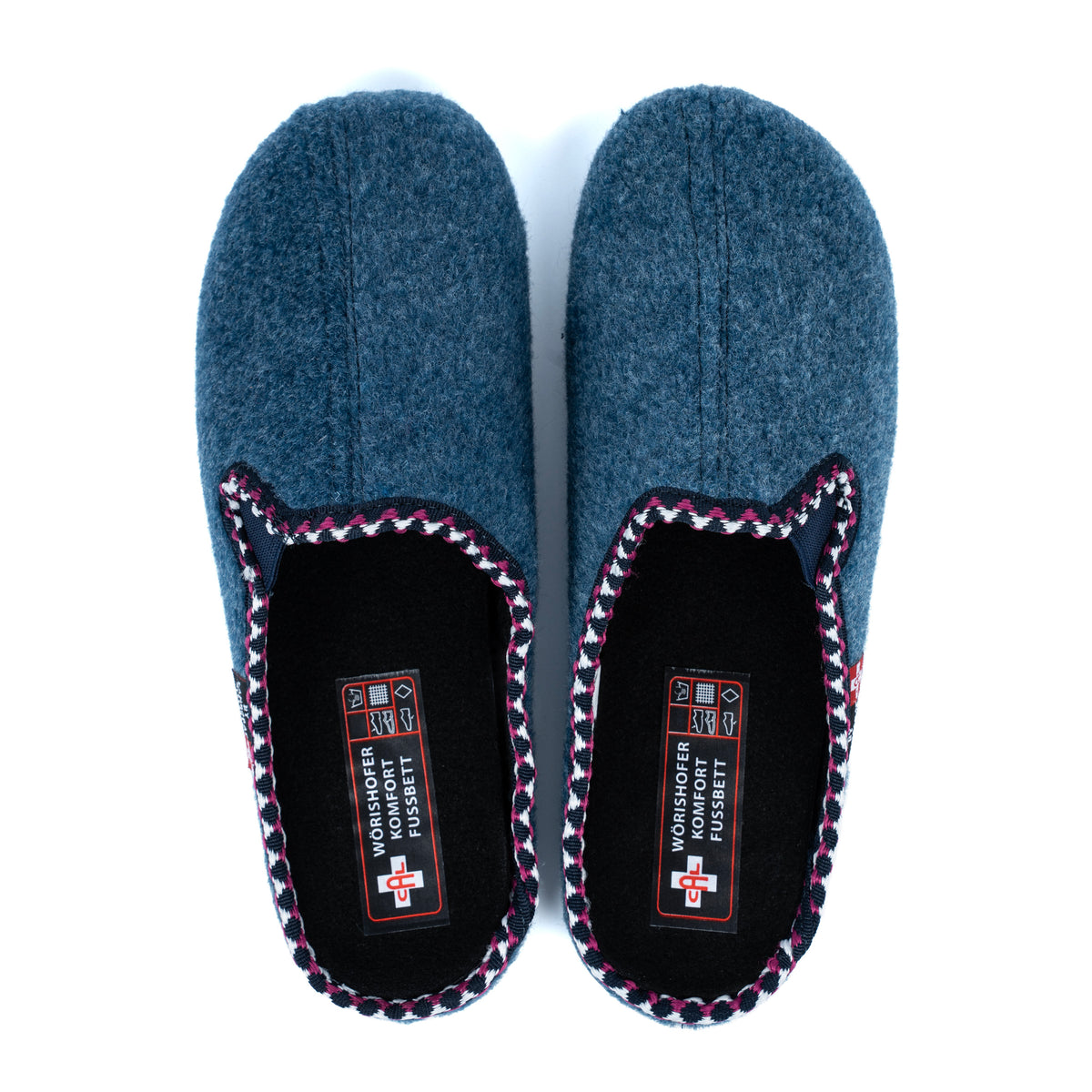 Damen Filz-Pantoffeln